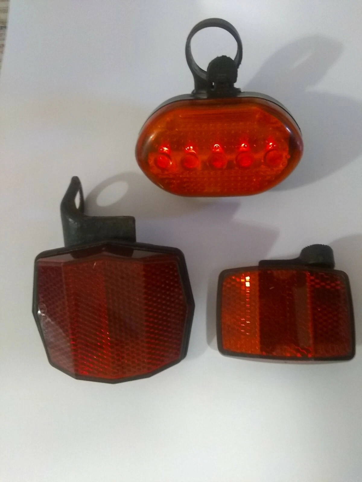 Bundle: 2 Bike Reflectors & 1 Battery Light