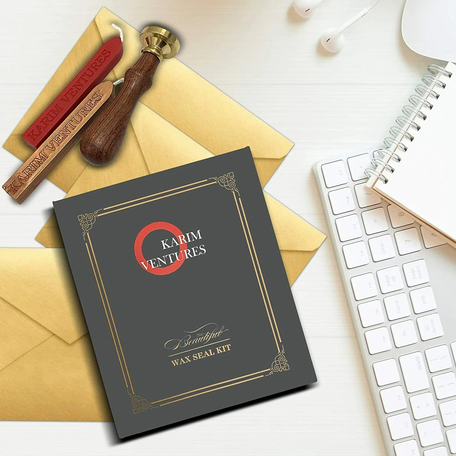 Wax Seal Stamp Kit Envelopes Invitations Letters Wedding Invitat - photo 5
