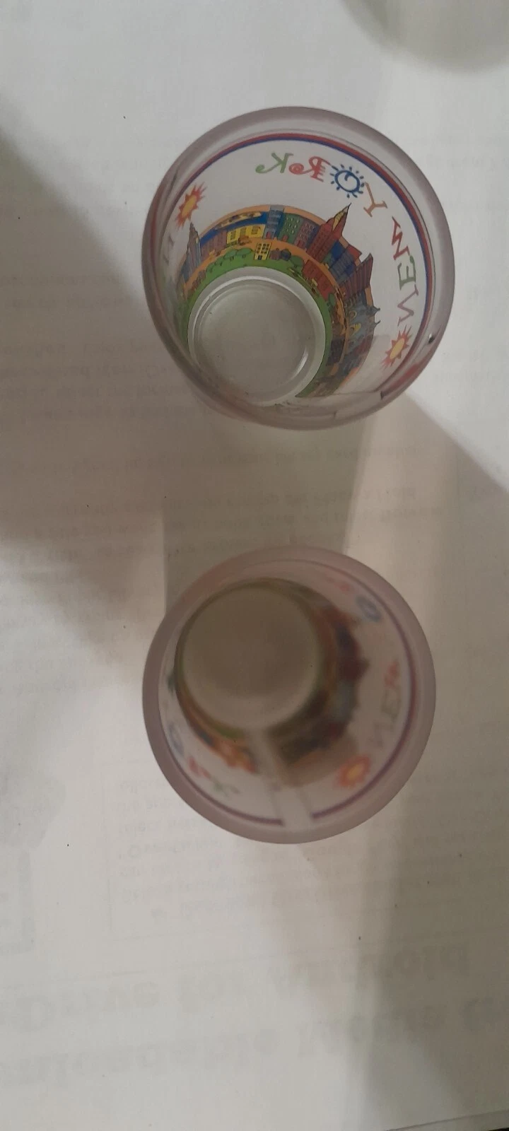 Set Of 2 Shot Glasses New York City NYC Skyline Shot Glasses - photo 3