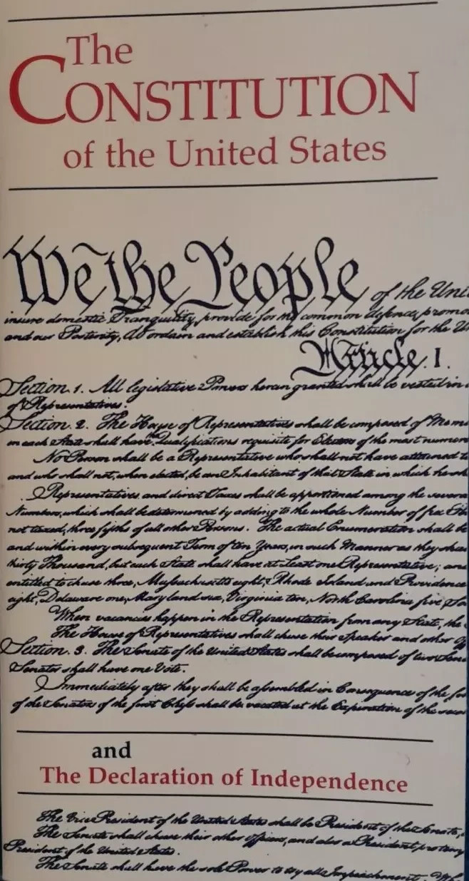 Pocket Constitution USA & Declaration of Independence