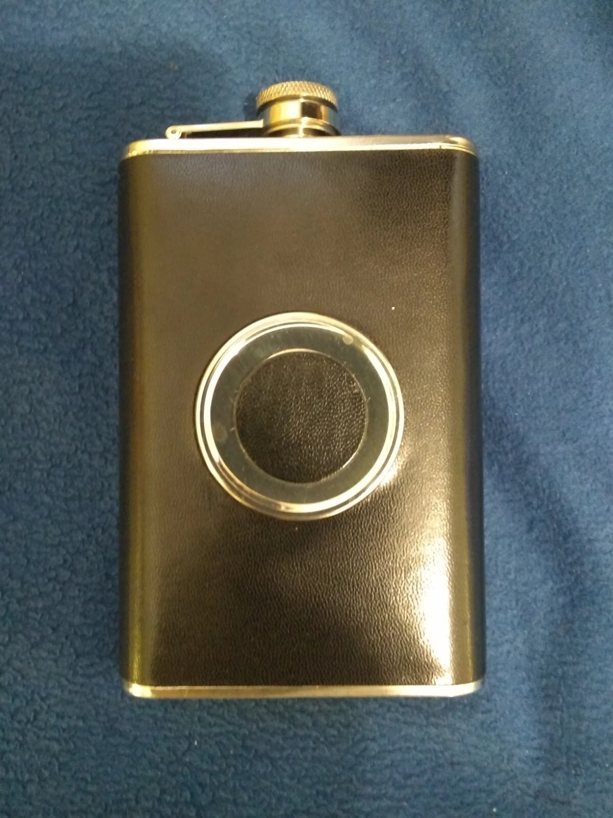 Stainless Steel Leather Portable Flagon Liquor Hip Flask 8 oz - photo 4