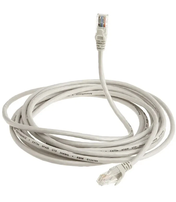 AmazonBasics RJ45 Cat5e Ethernet Cable - 14 ft