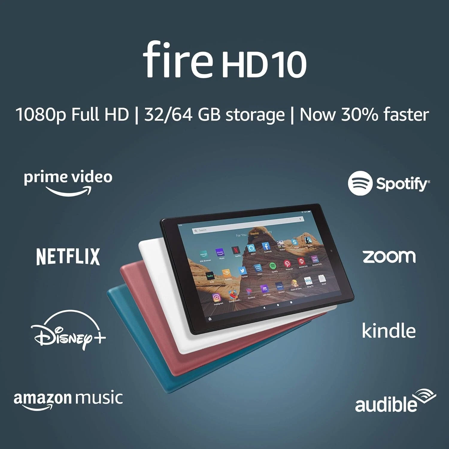 Amazon Fire HD 10 Tablet 32GB 9th Gen w/Case - photo 2