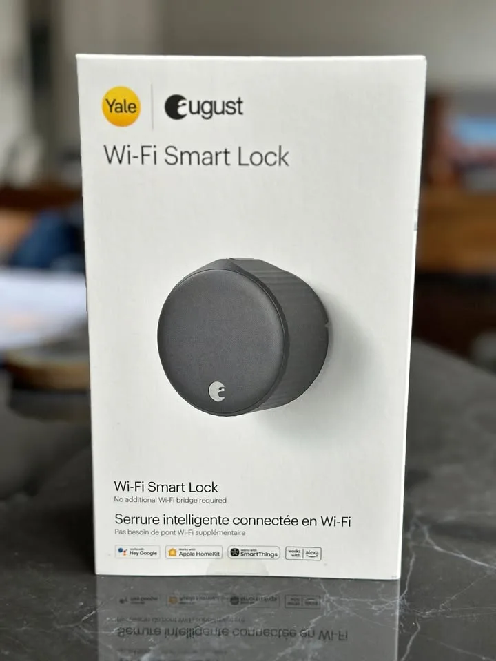 August/Yale Wi-Fi Smart Lock (4th Generation) – Matte Black