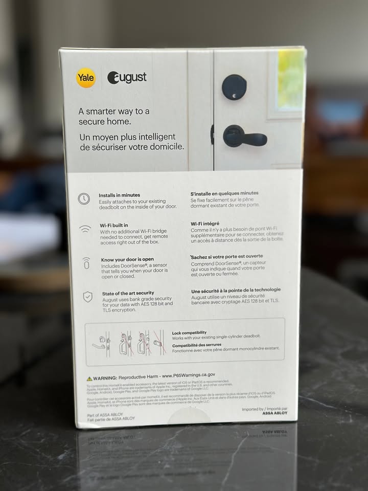 August/Yale Wi-Fi Smart Lock (4th Generation) – Matte Black - photo 2