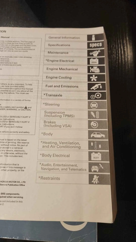 2007-2009 Honda Odyssey Shop Manual - photo 3