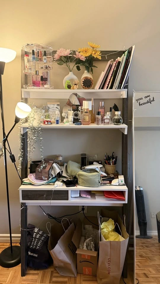 Vanity Desk with Storage – Great for Makeup / Study Setup - photo 2