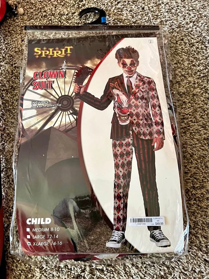 Clown Suit Halloween with Accessories