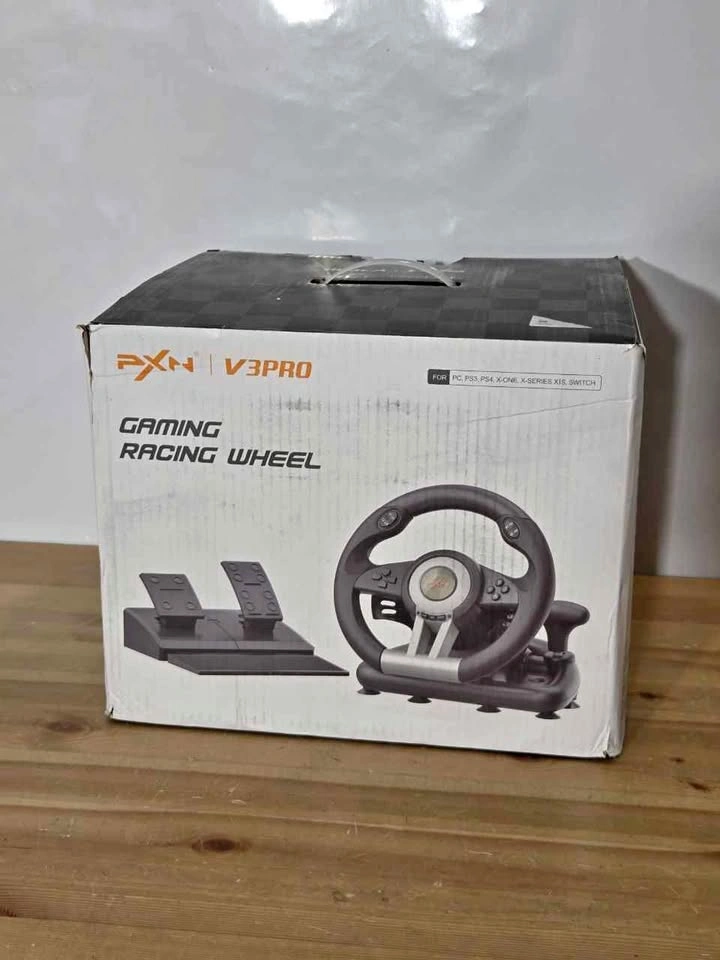 Racing Wheel with Pedals Multi Platform USB, New