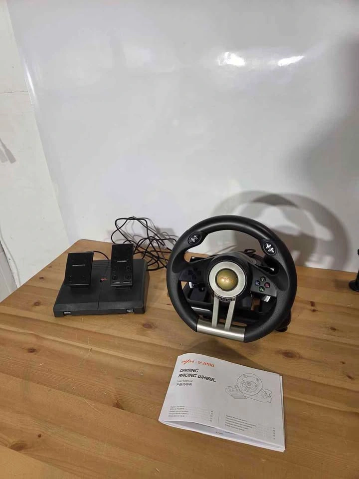Racing Wheel with Pedals Multi Platform USB, New - photo 2