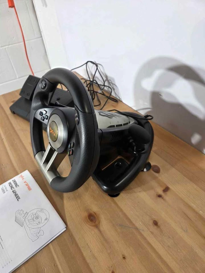 Racing Wheel with Pedals Multi Platform USB, New - photo 3