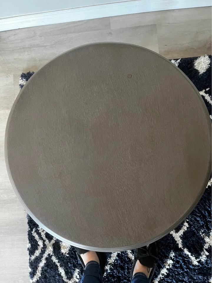 Side table - Grey Painted Wood - photo 2