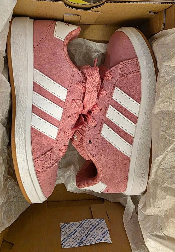 Adidas Grand Court 00s Kids Sneakers - Pink Fusion, Size 10.5K