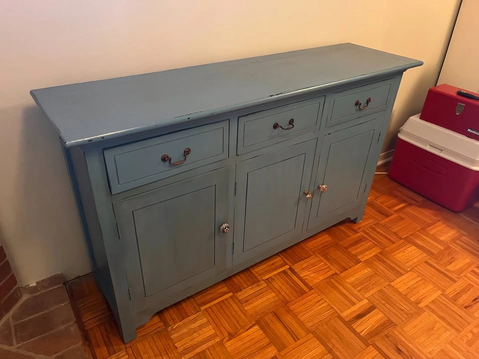 Blue Sideboard Hutch - photo 2