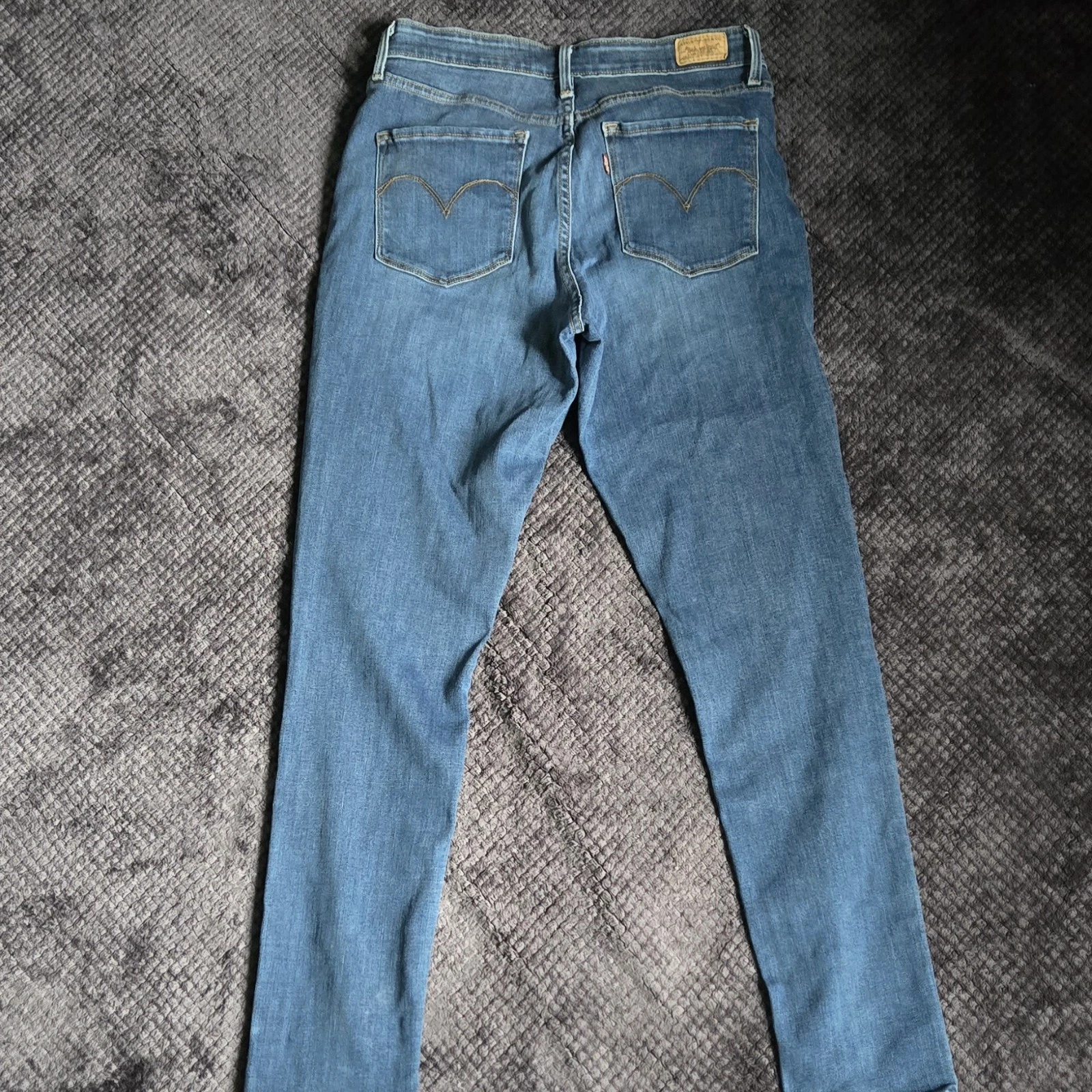 Levi's Hi Rise Skinny Jeans Womens 8/29 Medium Wash Blue Denim S - photo 3