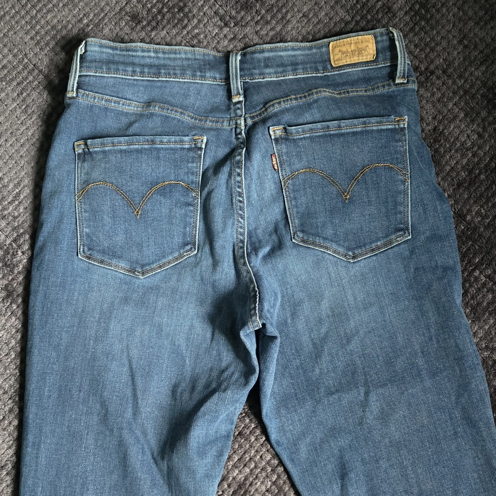 Levi's Hi Rise Skinny Jeans Womens 8/29 Medium Wash Blue Denim S - photo 4