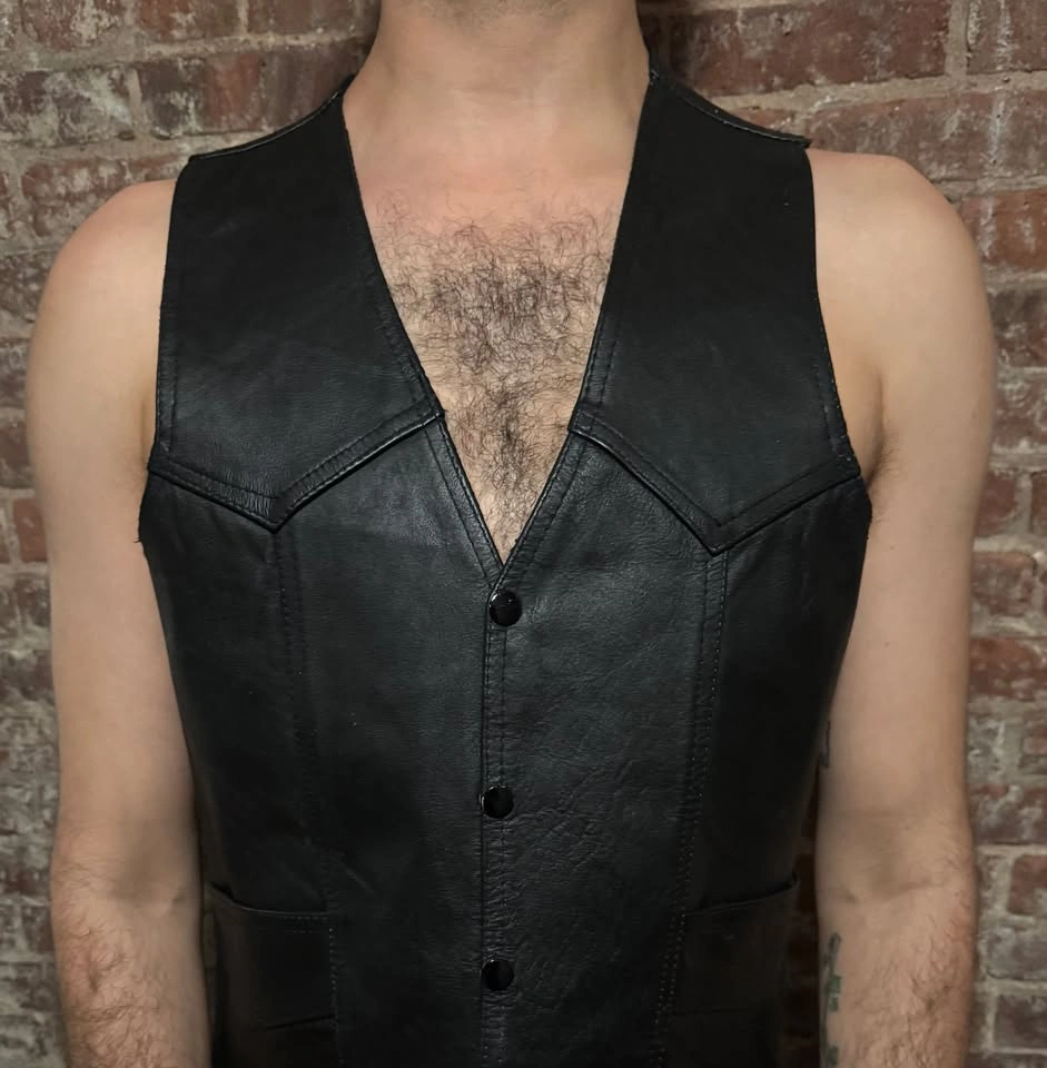 Vintage A-1 Genuine Leather Vest (Size 42) - photo 2