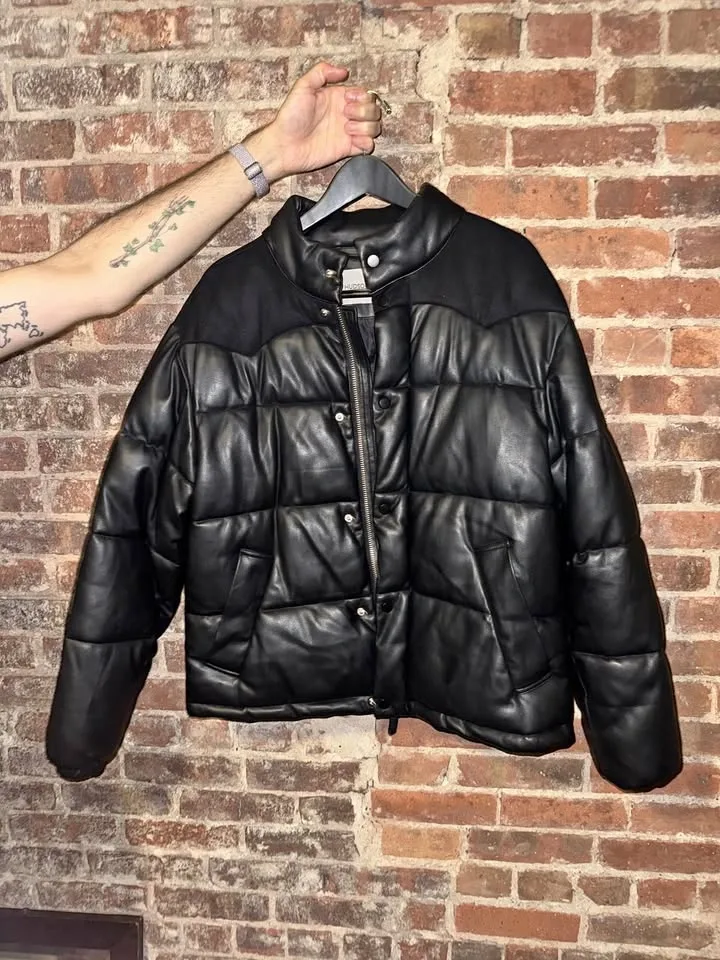 Wool Trim Puffer Jacket