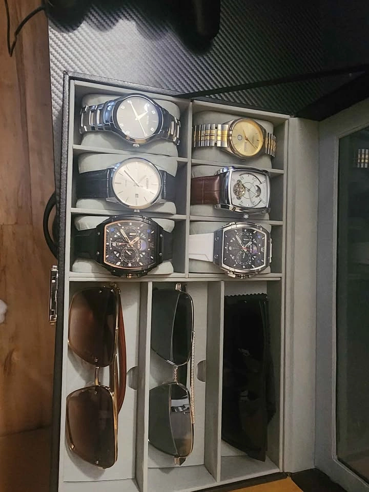 Watch case for 6 watches and 3 sunglasses - photo 3