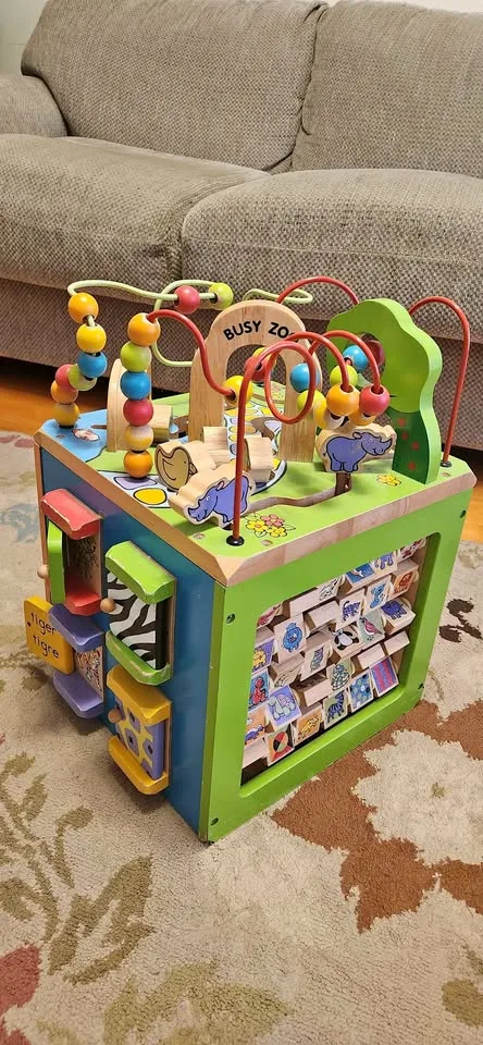 Busy Zoo Activity Cube
