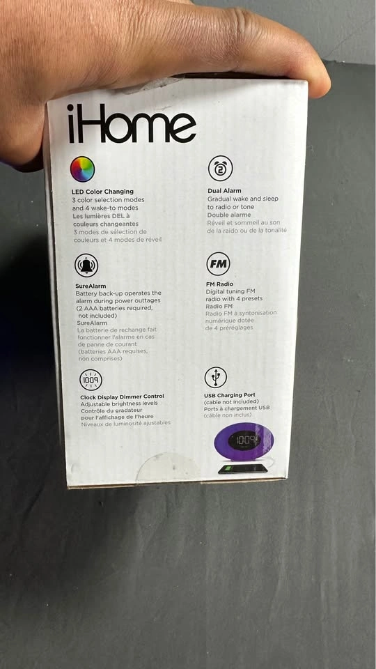 Brand New iHOME COLOR CHANGING FM CLOCK RADIO - photo 5