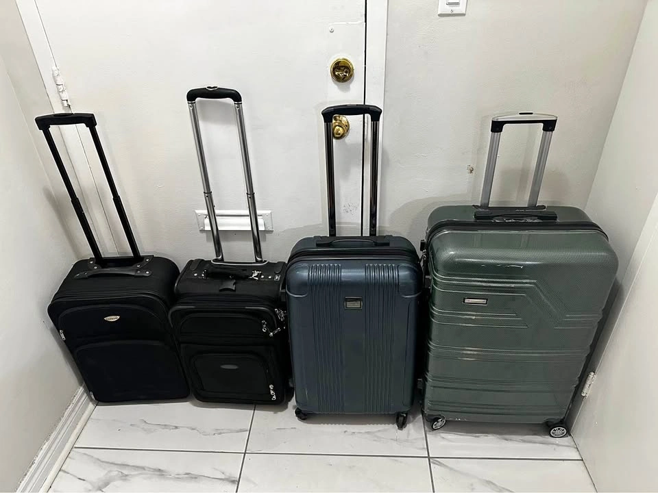4 Piece Luggage Set - Hard & Soft Shell Suitcases