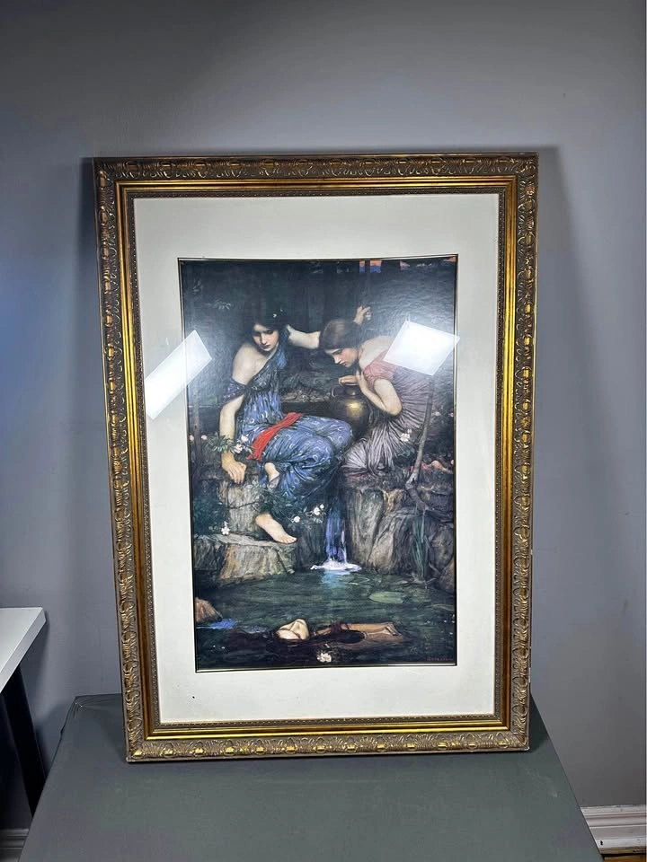 Framed Art: Nymphs Finding The Head of Orpheus by John William W