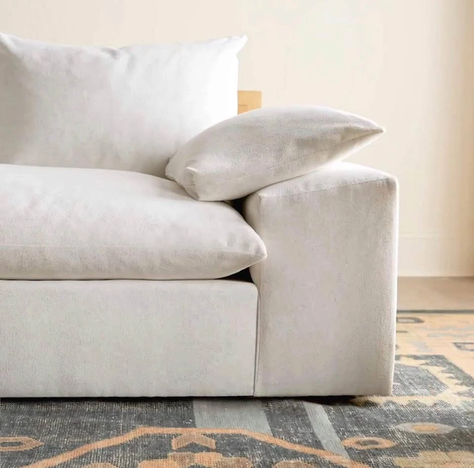 CB2 Algora 100" Sleeper Sofa - White (Like New) - photo 3