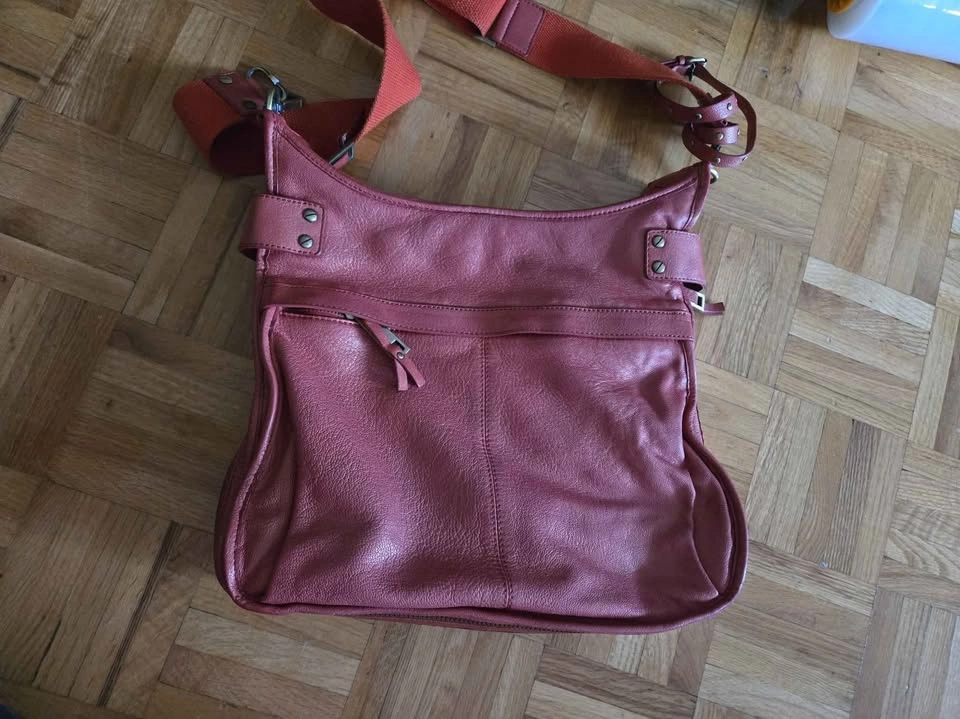Women's crossbody leather bag / purse - photo 2