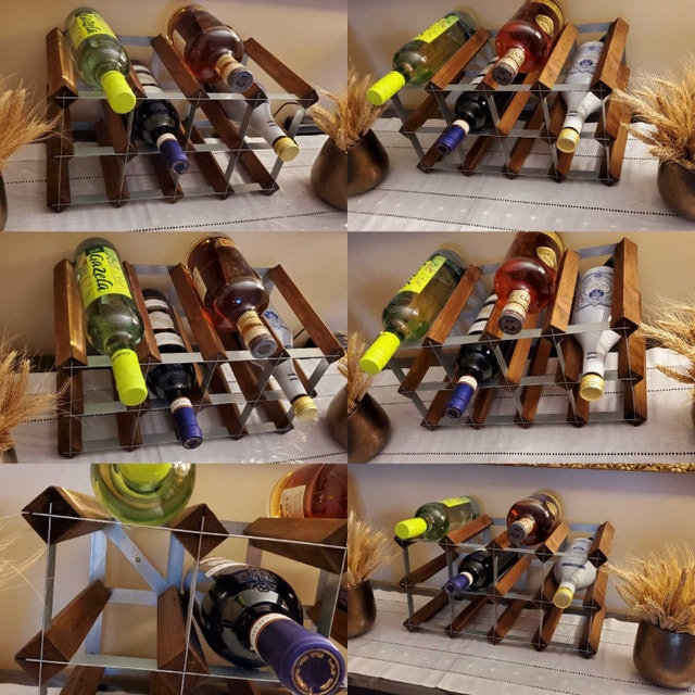 ✴️ Traditional Swedish Wine Rack Wall-Mount, Standing Shelving - photo 5