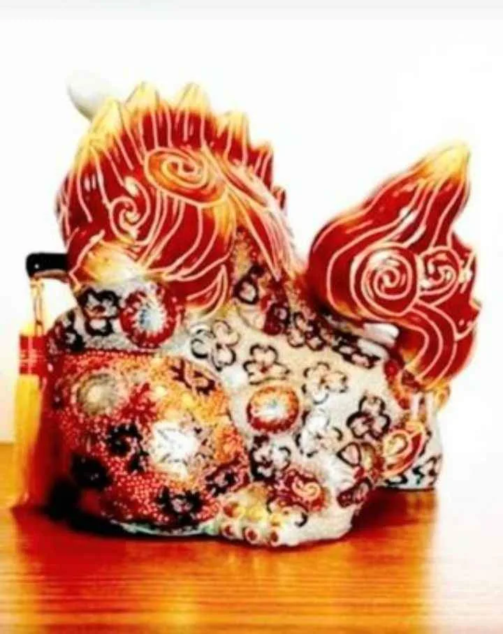 Unique Hand Crafted Chinese Foo Dog Lion Statue image indicator(3)