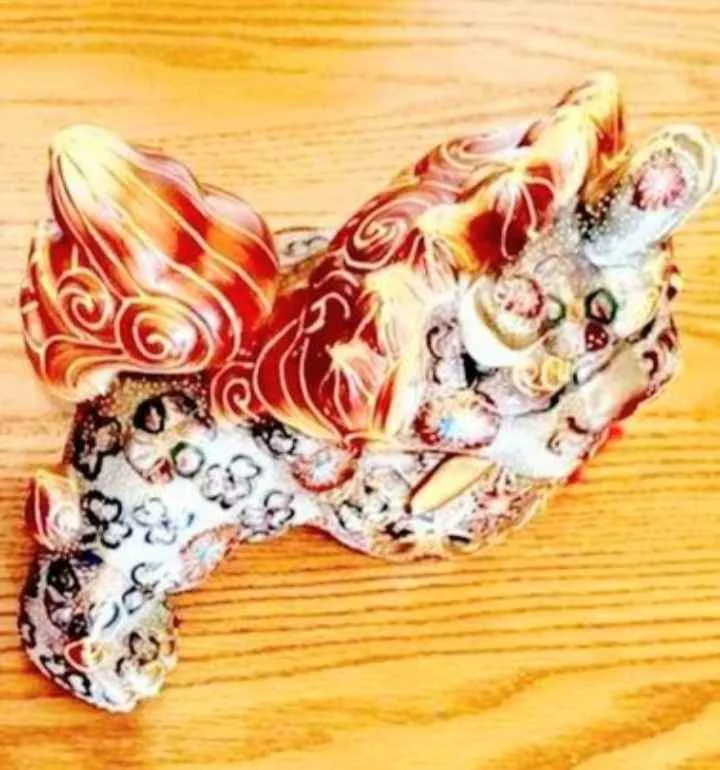 Unique Hand Crafted Chinese Foo Dog Lion Statue image indicator(7)