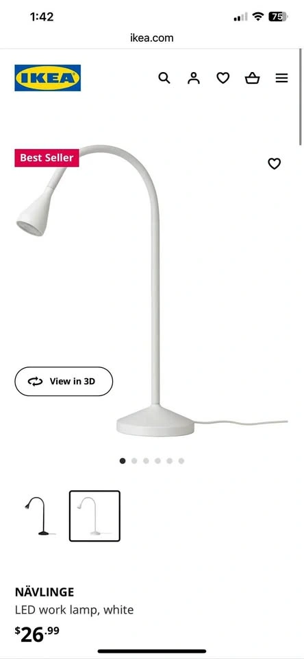 IKEA navlinge LED table lamp