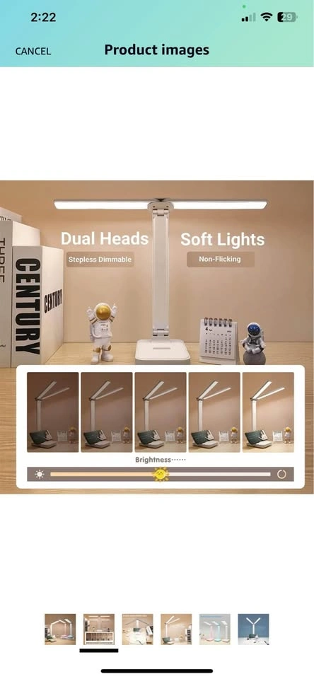 Brand new LED Double Head Desk Lamp - Pink - photo 5