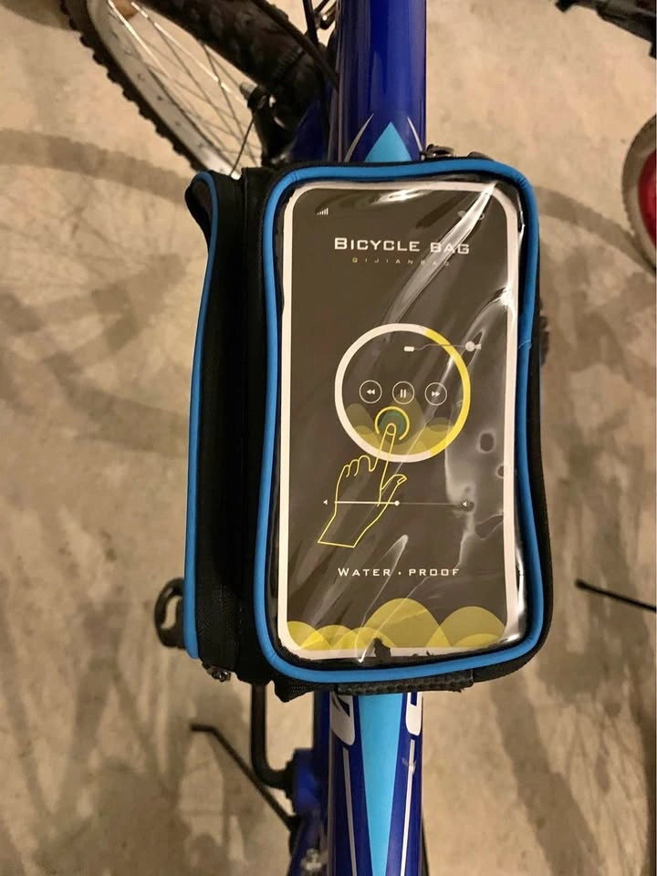 Waterproof Touch Screen Phone Holder Bag for Bike Frame