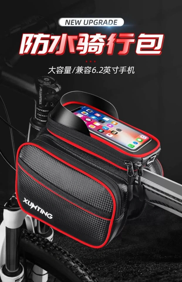 Waterproof Touch Screen Phone Holder Bag for Bike Frame - photo 4