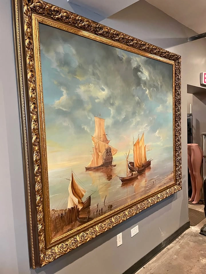 DUTCH SEASCAPE oil on canvas