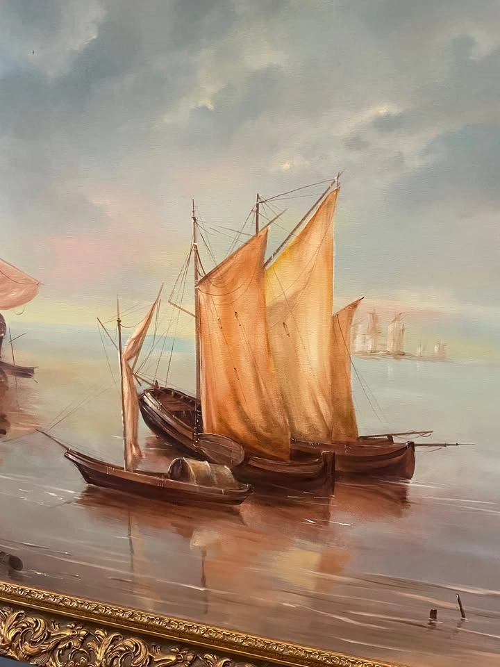 DUTCH SEASCAPE oil on canvas - photo 3