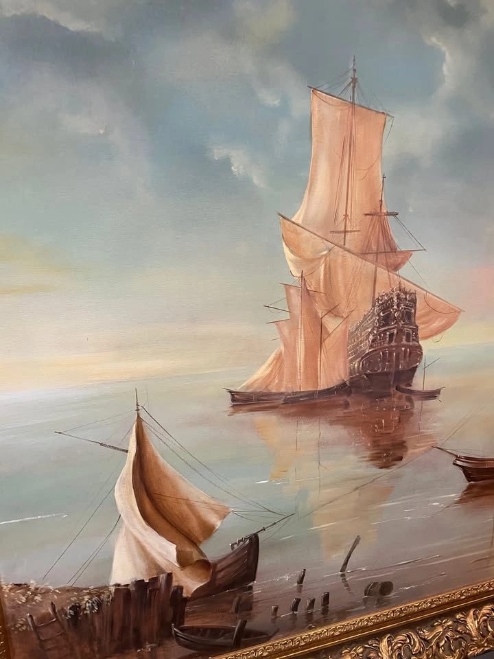 DUTCH SEASCAPE oil on canvas - photo 4