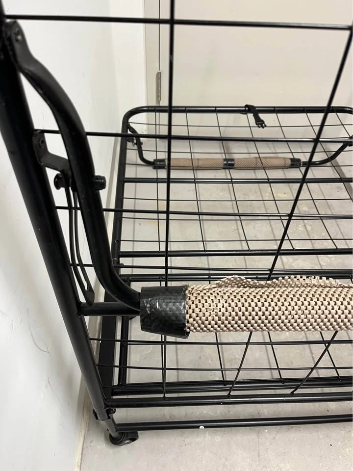 Foldable Black Metal Twin Bed Frame - photo 3