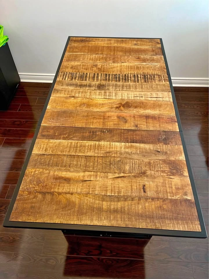 (Last pickup  April 29/disassembled )Wood Top Dining Table
