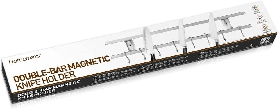 Magnetic Stainless Steel Knife Rack - photo 3