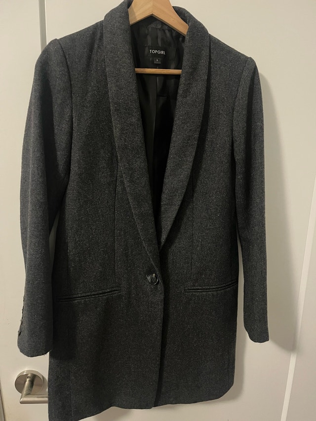 Top Girl Grey Coat Small