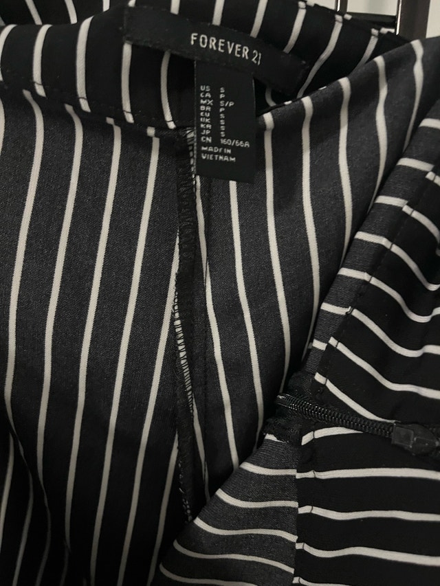 Forever 21 Skirt - Black & White Stripes - Size Small