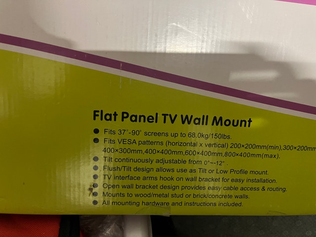 Rocelco Large Tilt TV Wall Mount (37"-90") - photo 3