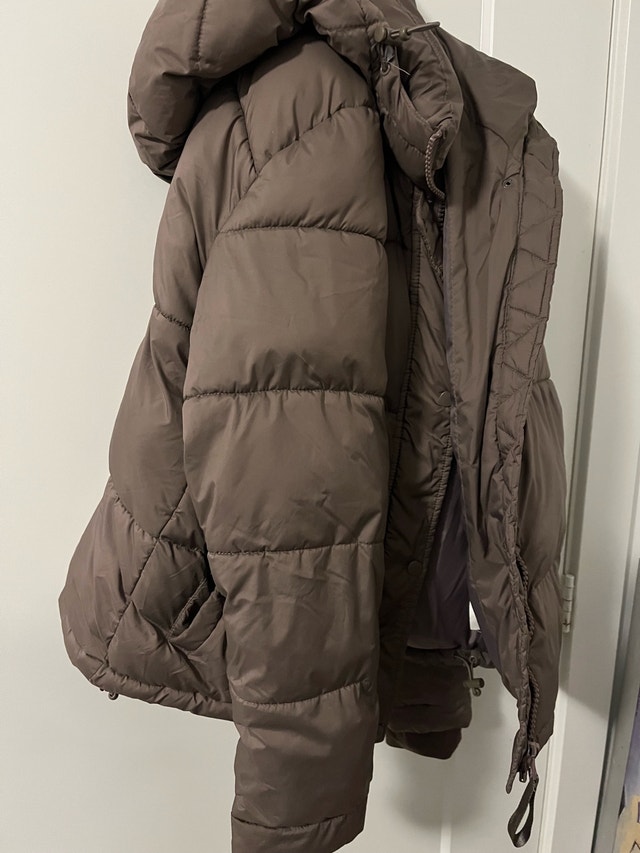 Ardene Puffer Jacket - Women's Size Small - Taupe - photo 3