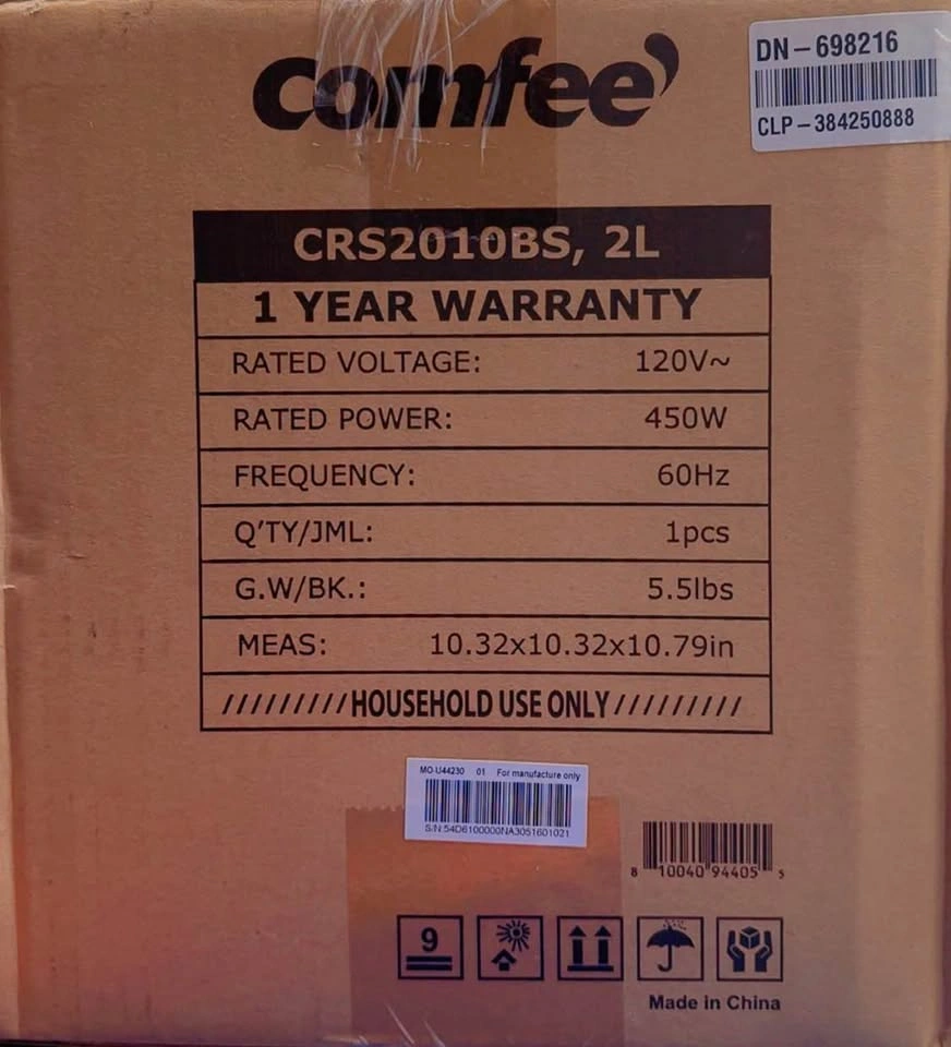 Comfee Rice Cooker CRS2010BS - photo 2