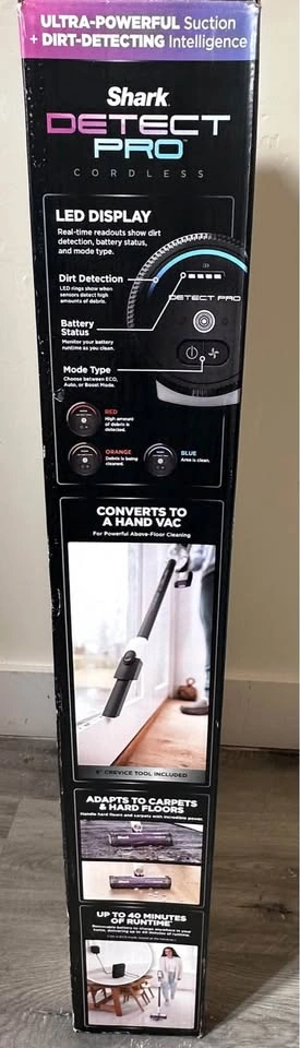 New Shark Detect Pro Cordless Vacuum in box - photo 2