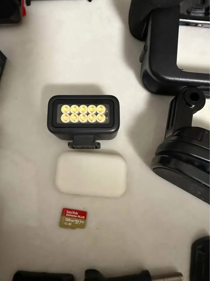 GoPro Hero 10 Black  with hard case and many accessories. image indicator(8)