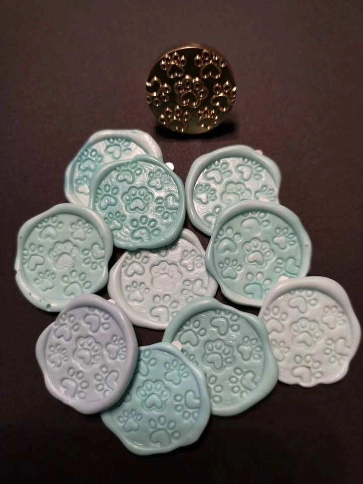 🐾 Wax seal stickers (10) - photo 2